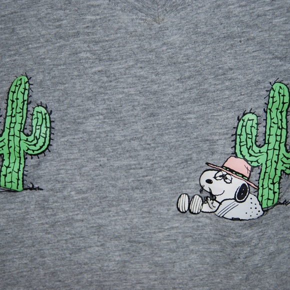 Peanuts cactus tank top featuring Snoopy - Picture 2 of 5